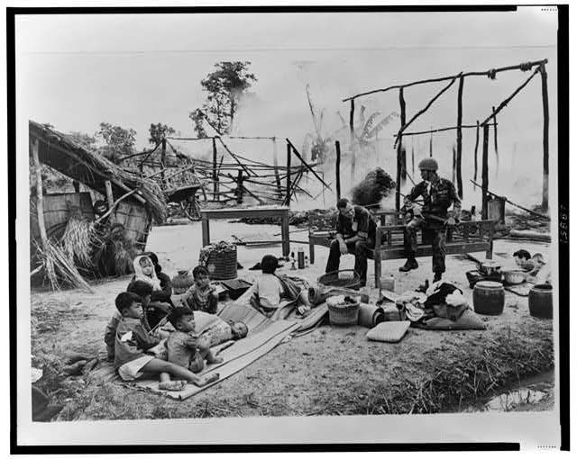 As writers like Lisa Lowe have pointed out Asian Americans can often trace their history in the U.S. back to colonial occupation or military intervention; Circa 1963, New York World-Telegram and the Sun Newspaper Photograph Collection, Prints and Photographs Division, Library of Congress